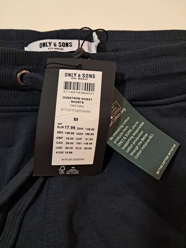 Shorts Only & Sons L Pantalón corto deportivo azul