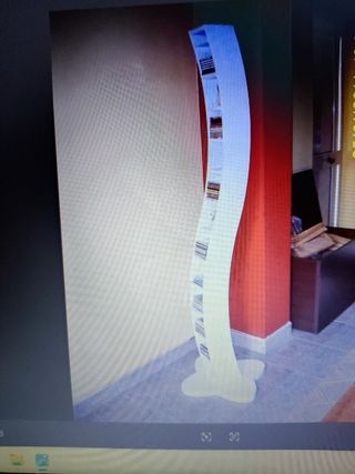 Scaffale porta CD bianco in legno