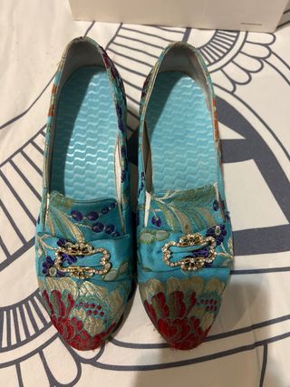 Traje Fallera Talla 42 - Azul