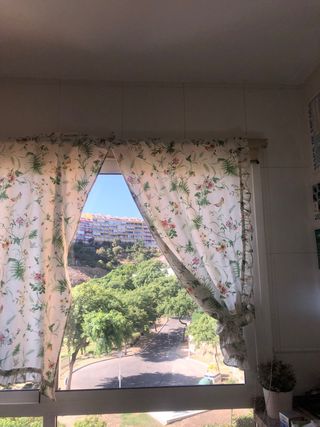 Cortinas- Flores - Algodón