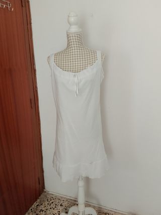 Vestido blanco verano TALLA 46 PEQUEÑO