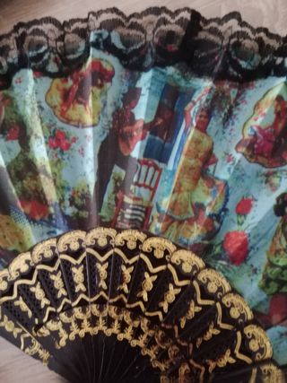 3 Abanicos Flamenco. Decorativos