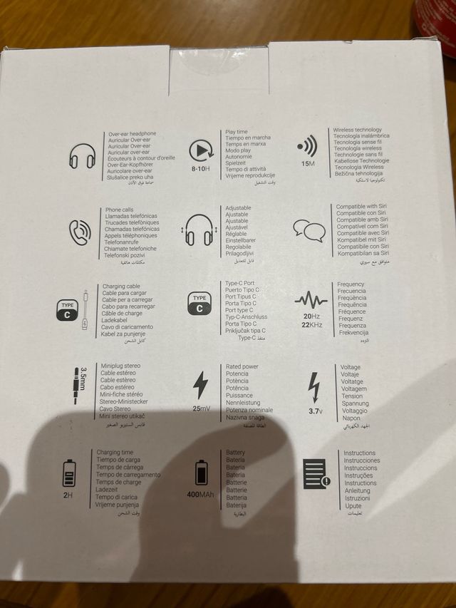 Cascos inalámbricos negros