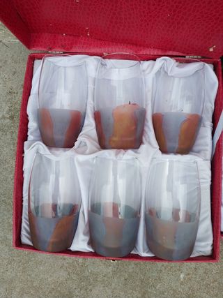 Juego copas y vasos cristal