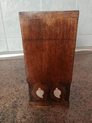 Caja madera nácar - Artesanal