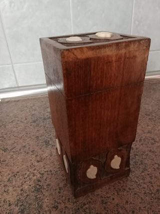 Caja madera nácar - Artesanal