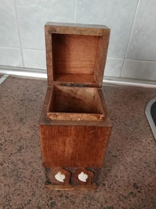 Caja madera nácar - Artesanal
