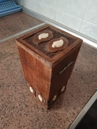 Caja madera nácar - Artesanal