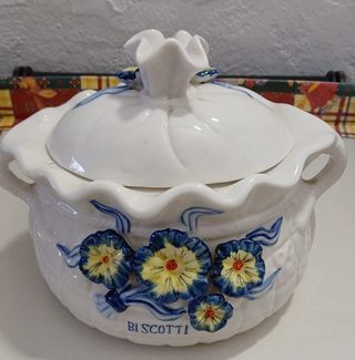 Biscottiera Ceramica Dipinta a Mano