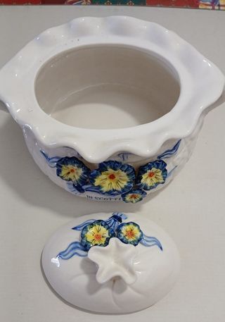 Biscottiera Ceramica Dipinta a Mano