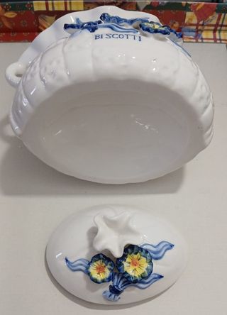 Biscottiera Ceramica Dipinta a Mano