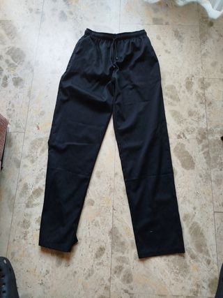 Pantalones Cocinero Negro. Talla M