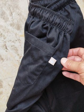 Pantalones Cocinero Negro. Talla M
