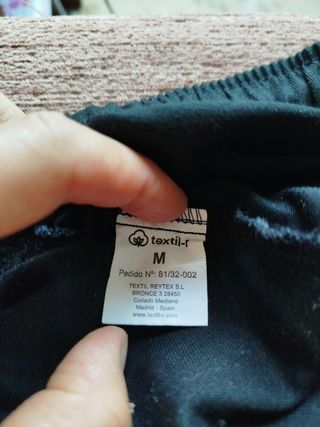 Pantalones Cocinero Negro. Talla M