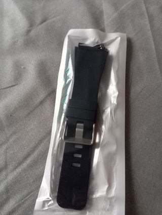 Correa reloj silicona negra