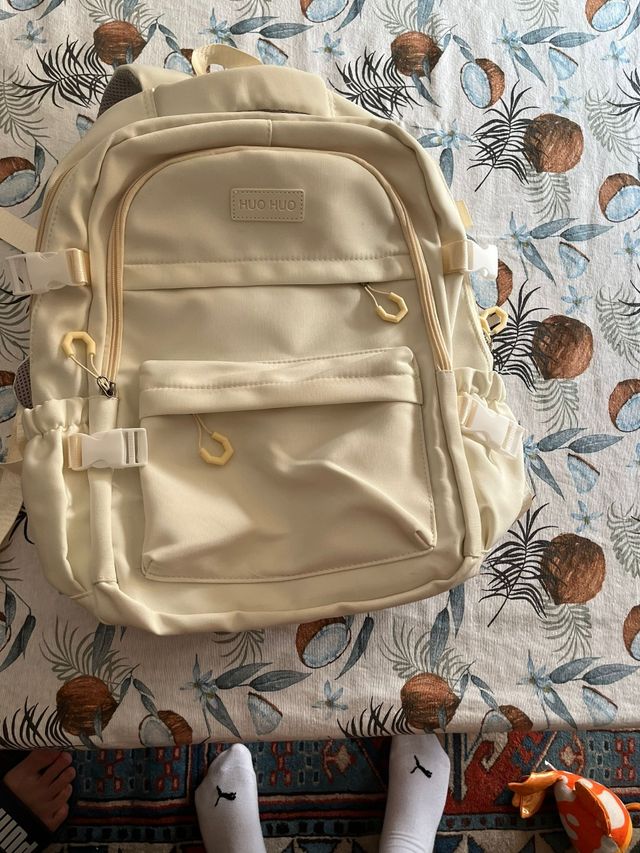 Mochila HUO HUG beige