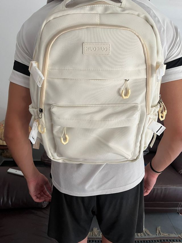 Mochila HUO HUG beige