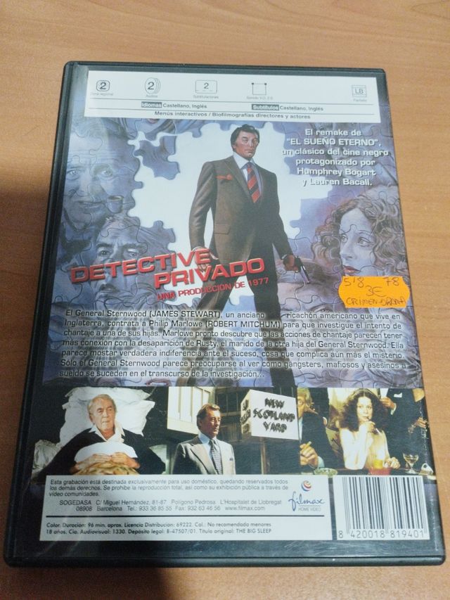DVD Detective Privado - Robert Mitchum