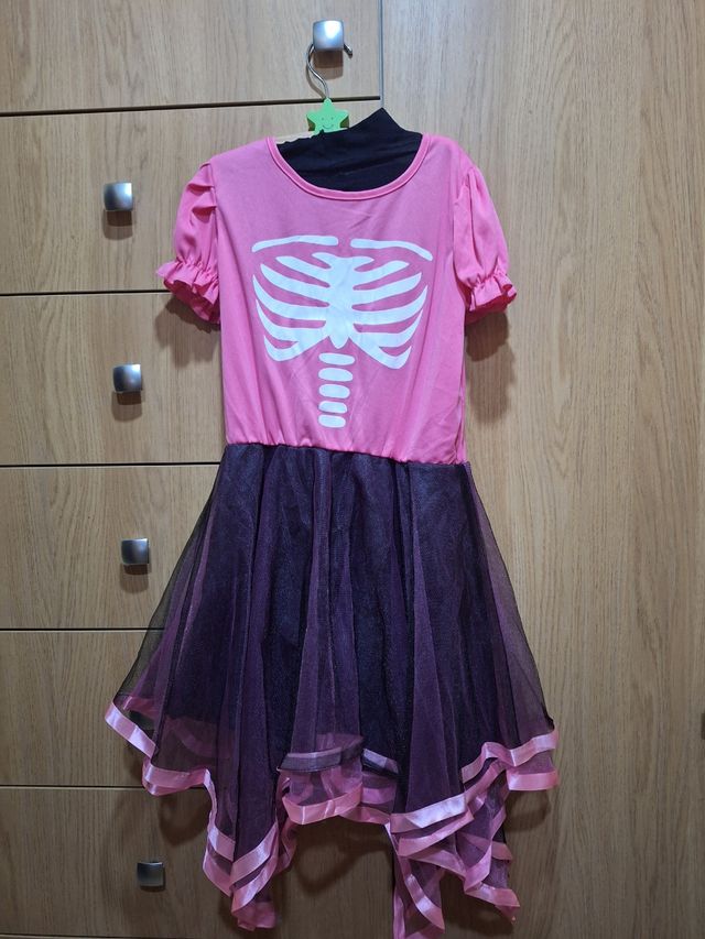 Disfraz Halloween niña: esqueleto