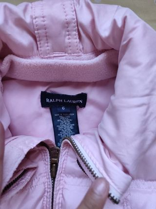 Chaleco Ralph Lauren niña, talla 6