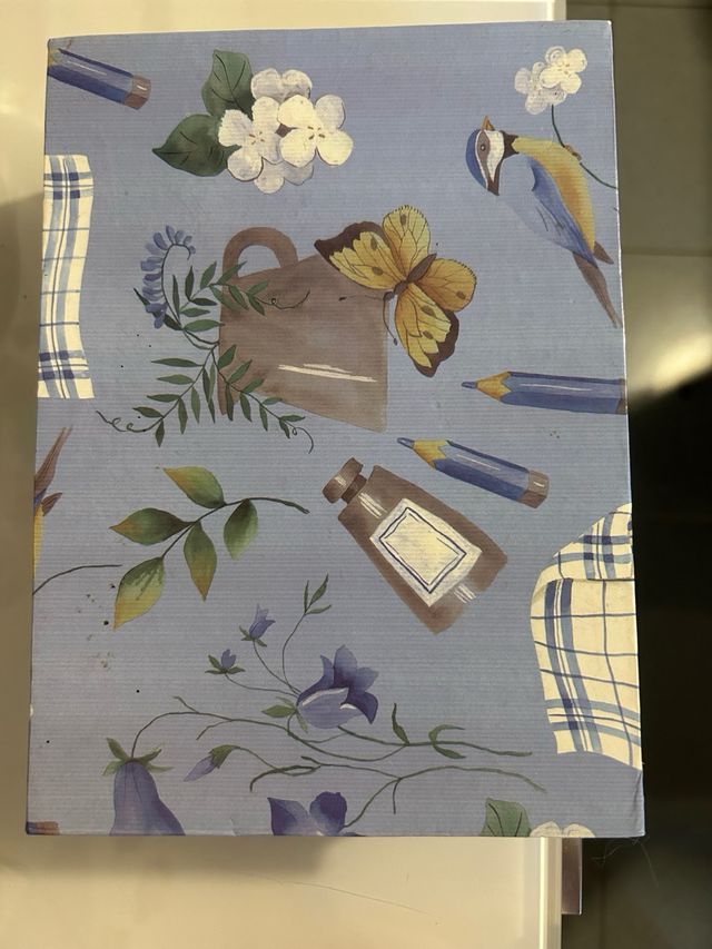 Scatola portagioielli azzurra