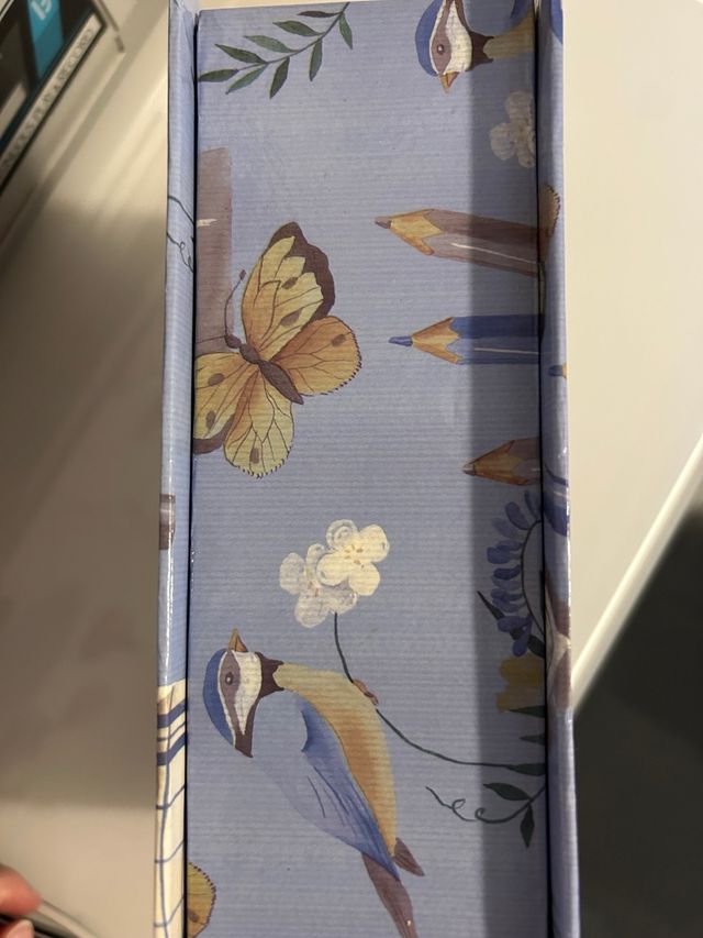 Scatola portagioielli azzurra