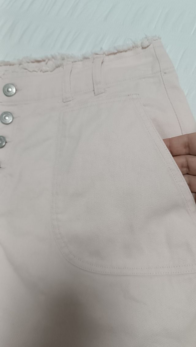 Shorts vaqueros rosa palo