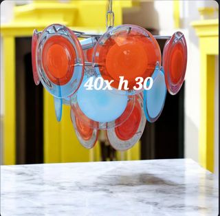 🤩LAMPADARIO VINTAGE SOLO MURANO💖