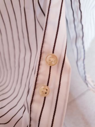 Camisa Massimi Dutti de rayas blancas y negras