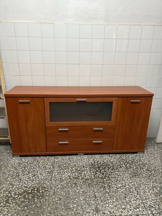 Aparador madera marrón mueble TV
