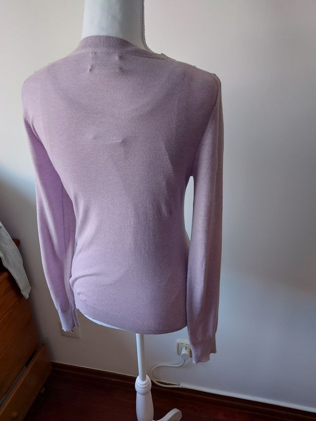 Conjunto Massimo Dutti - Malha Lilás