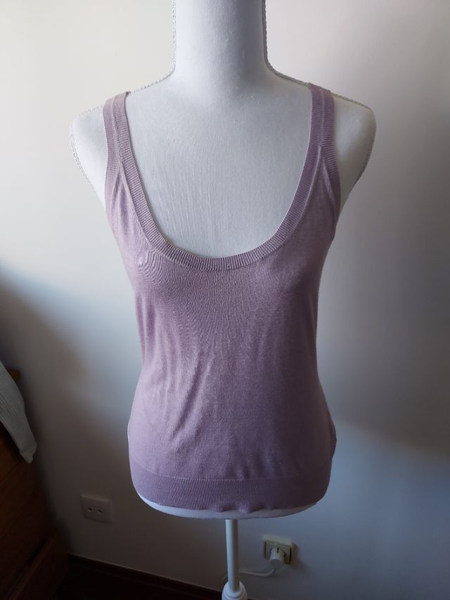 Conjunto Massimo Dutti - Malha Lilás