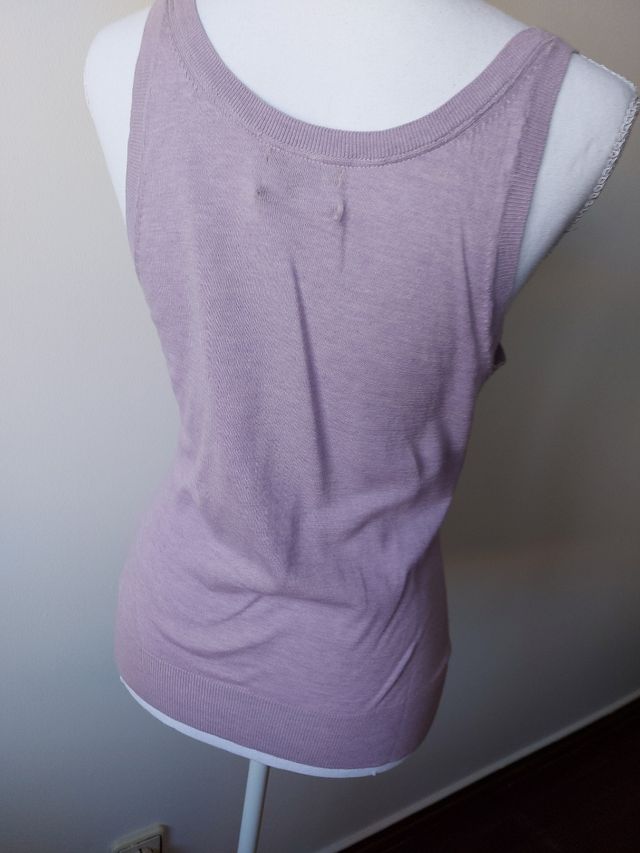 Conjunto Massimo Dutti - Malha Lilás