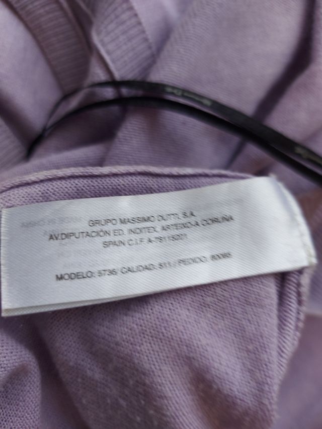 Conjunto Massimo Dutti - Malha Lilás