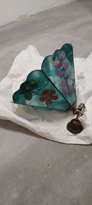 Lámpara Tiffany - Vidrio turquesa