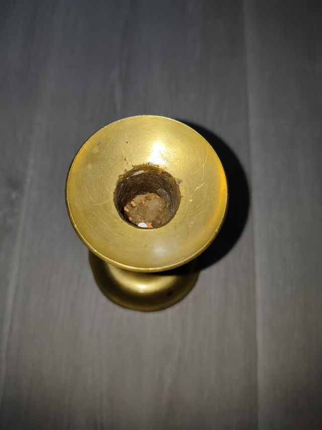 Candelabro antiguo dorado