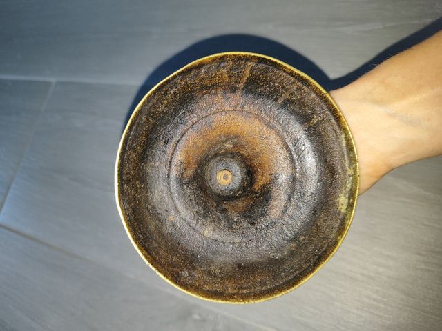 Candelabro antiguo dorado