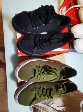 Lote 6 pares deportivas chica talla 38 - 37 un pa