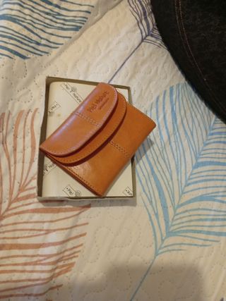 Cartera Piel Nature marrón sin estrenar 
