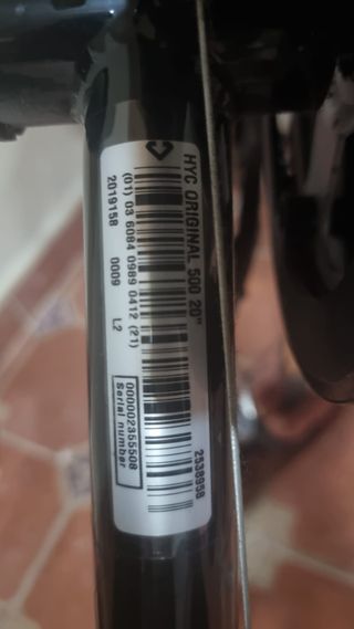 Bicicleta niña tamaño 20