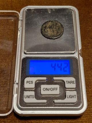 Moneda romana Maiorina Reducida Magno Máximo