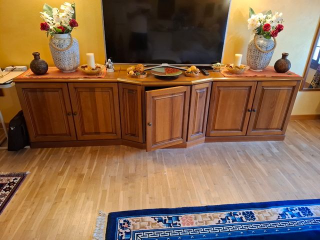 Mobile legno 3 ante - marrone