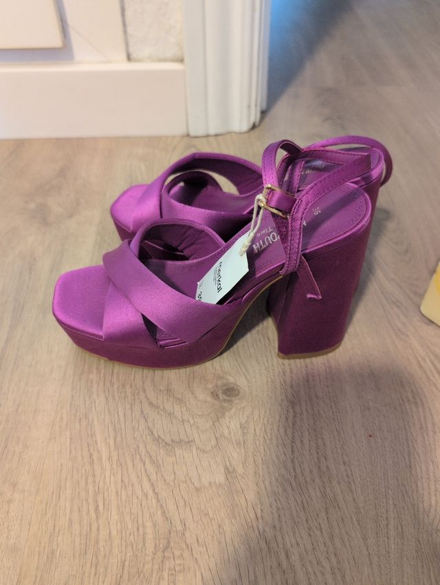 Zapatos tacón Merkal - Morados - Talla 36