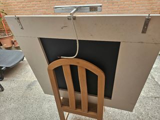 Mueble lavabo blanco y negro