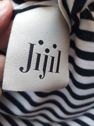 Vestito a righe bianco e nero