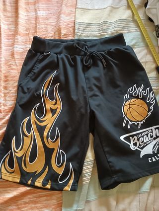 Shorts estivi - neri e oro