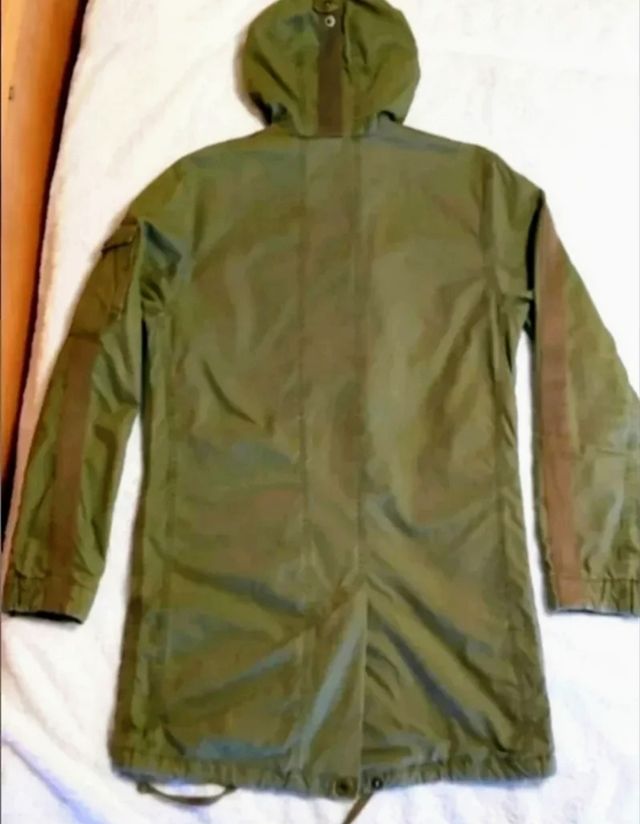 Parka militar verde oliva - S