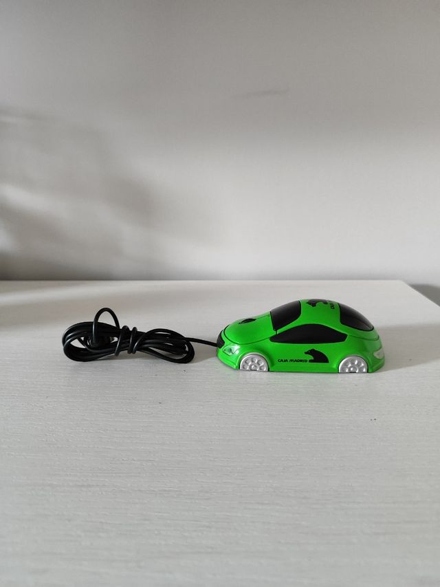 Ratón óptico coche verde Caja Madrid