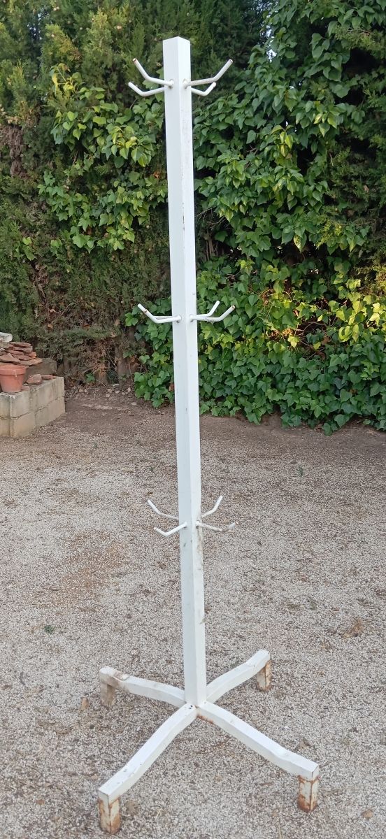 Jamonero metálico expositor blanco