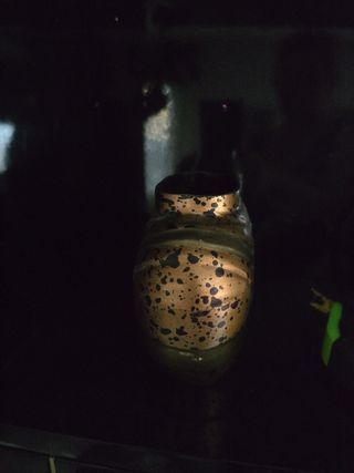 Jarrón KAUFHOF marrón dorado